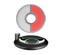 LYEAA Magnetic Type-C Charger Dock RGB Colorful Light with Silicone Protective Case Charging Stand Charging Indicator Anti Drop Waterproof for Pokemon GO Plus +
