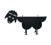 LYEAA Metal Sheep Paper Holder Wall Mounted Free Standing Paper Roll Holder Hold Up To 7 Rolls Tissue Paper Storage Stand for Bathroom (B)