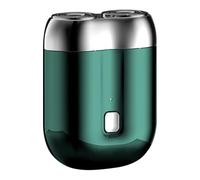 LYEAA Mini Dual-Head Electric Shaver Rechargeable Portable for Men (Green)