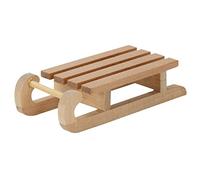 LYEAA Mini Miniature Sledge 1/12 Wooden ModelSnow Sled Handmade Sleigh Desktop Craft Odorless House Accessories
