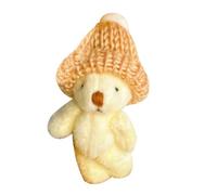 LYEAA Mini Plush Teddy Bear in Box Soft Handmade Teddy for Birthday Party (White) (B)