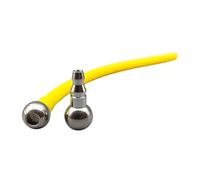 LYEAA Rainbow Gravity Ball Pipette Stainless Steel Snow Foam Pot Straw Colorful Pipette Foam Jug Gravity Ball Straw for Car Water Gun (Yellow)