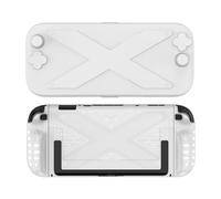 LYEAA TPU+PC Case Protective Case Cover for for Switch 2 Console(White) (White)