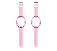 LYEAA TPU Wristband Shockproof Adjustable Protective Case for Uni Anti-Drop Interactive Virtual Pet Band Washable for Teen Adults 6.3-8.85in (Pink)