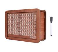 LYEAA Wooden Money Saving Box with Goal Tracker and Counter - Encourage Saving Habits, Cash and Coin Storage