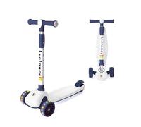 Lyefancy Kids Scooter for 2-10 Years Old Boys Girls, 3 Wheel Toddler Scooter, Childrens Folding Kick Scooter, Light up Wheels, Adjustable Height, Lean to Steer, Extra-Wide Deck(Blue)