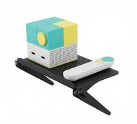 Lyeiaa TV Top Shelf Adjustable Bracket for Nex Playground - TV Top Shelf and Stand Organizer for Console, Camera and Apple TV Box, No Drill Easy Install, Safe for Kid, Black