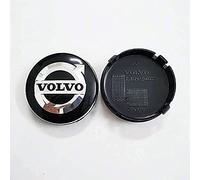 LYENMD 4 Pcs Car Hub Centre Caps for Volvo V70 II 2003-2007 64MM, Car Wheel Centre Caps ABS Wheel Hub Caps Cover Waterproof DustProof Replacement Accessories