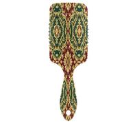 Lyeorm Baroque Damask Pattern Hair Brush Wet Dry Detangling Brush for Women Men Soft Bristles for Straight Curly Thick Hair