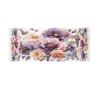 Lyeorm Beautiful Bouquet Of Flowers Washer and Dryer Covers for the Top, Fridge Dust Cover, Waterproof Washing Machine Cover with Storage Pocket for Kitchen Laundry Home