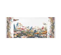 Lyeorm Beautiful Wildflowers Washer and Dryer Covers for the Top, Fridge Dust Cover, Waterproof Washing Machine Cover with Storage Pocket for Kitchen Laundry Home