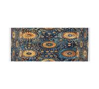 Lyeorm Blue and Brown Dots Washer and Dryer Covers for the Top, Fridge Dust Cover, Waterproof Washing Machine Cover with Storage Pocket for Kitchen Laundry Home