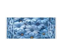 Lyeorm Blue Daisies Washer and Dryer Covers for the Top, Fridge Dust Cover, Waterproof Washing Machine Cover with Storage Pocket for Kitchen Laundry Home