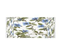 Lyeorm Blue Flowers Washer and Dryer Covers for the Top, Fridge Dust Cover, Waterproof Washing Machine Cover with Storage Pocket for Kitchen Laundry Home