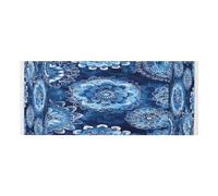 Lyeorm Blue Mandala Washer and Dryer Covers for the Top, Fridge Dust Cover, Waterproof Washing Machine Cover with Storage Pocket for Kitchen Laundry Home