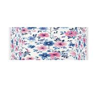 Lyeorm Blue Wildflowers Washer and Dryer Covers for the Top, Fridge Dust Cover, Waterproof Washing Machine Cover with Storage Pocket for Kitchen Laundry Home