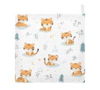 Lyeorm Cartoon Animals Baby Washcloths, Soft and Absorbent Wash Cloths, Baby Bath Towel, Face Towel for Newborns, Infants, 5 Pack, 12x12 inches