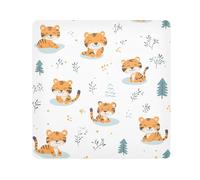 Lyeorm Cartoon Animals Self-Adhesive Magic Cloth Makeup Bag Portable Cosmetic Bag Protective Wrap for Laptop Camera Lens, 13.8 X 13.8 Inch