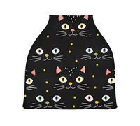 Lyeorm Cartoon Cat Car Seat Covers for Babies Breathable Nursing Breastfeeding Cover Multi-Use Infant Carseat Canopy and Stroller Cover for Boys Girls