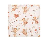 Lyeorm Cartoon Cupid Self-Adhesive Magic Cloth Makeup Bag Portable Cosmetic Bag Protective Wrap for Laptop Camera Lens, 21.7 X 21.7 Inch