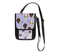 Lyeorm Cartoon Dog Travel Neck Wallet RFID Blocking Travel Document Organizer Pouch Lightweight Passport Holder Wallet for Men and Women