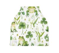 Lyeorm Cartoon Frogs Car Seat Covers for Babies Breathable Nursing Breastfeeding Cover Multi-Use Infant Carseat Canopy and Stroller Cover for Boys Girls