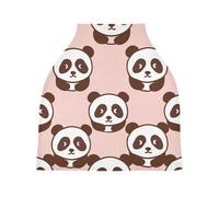Lyeorm Cartoon Panda Car Seat Covers for Babies Breathable Nursing Breastfeeding Cover Multi-Use Infant Carseat Canopy and Stroller Cover for Boys Girls