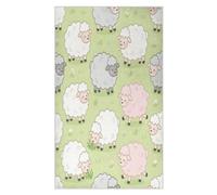 Lyeorm Cartoon Sheep Waffle Weave Kitchen Towels 18x30 Inch Soft Absorbent Microfiber Dish Cloths