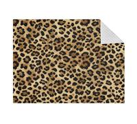 Lyeorm Classic Leopard Print Double Layer Baby Blanket Soft Breathable Plush Throw Blanket with Dotted Backing for Boys Girls Infant Toddler, 31 x 41 Inch