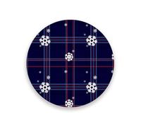 Lyeorm Coasters for Drinks White Snowflakes Absorbent Ceramic Stone Coasters Set of 4 with Cork Base Coffee Table Tabletop Protection for Home Decor