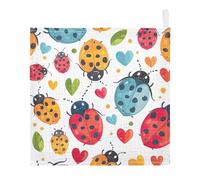 Lyeorm Colorful Animals Baby Washcloths, Soft and Absorbent Wash Cloths, Baby Bath Towel, Face Towel for Newborns, Infants, 5 Pack, 12x12 inches
