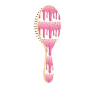 Lyeorm Cream with Dripping Liquid Hair Brush, Natural Wooden Hairbrush for Women Men, Massage Scalp and Make Thin Long Curly Hair Smooth