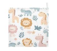 Lyeorm Cute Animals Baby Washcloths, Soft and Absorbent Wash Cloths, Baby Bath Towel, Face Towel for Newborns, Infants, 5 Pack, 12x12 inches