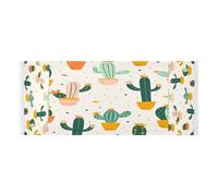 Lyeorm Cute Cactus Washer and Dryer Covers for the Top, Fridge Dust Cover, Waterproof Washing Machine Cover with Storage Pocket for Kitchen Laundry Home