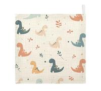 Lyeorm Cute Dinosaurs Baby Washcloths, Soft and Absorbent Wash Cloths, Baby Bath Towel, Face Towel for Newborns, Infants, 5 Pack, 12x12 inches