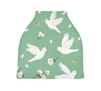 Lyeorm Cute Dove Car Seat Covers for Babies Breathable Nursing Breastfeeding Cover Multi-Use Infant Carseat Canopy and Stroller Cover for Boys Girls