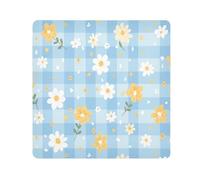 Lyeorm Cute Flowers Self-Adhesive Magic Cloth Makeup Bag Portable Cosmetic Bag Protective Wrap for Laptop Camera Lens, 21.7 X 21.7 Inch