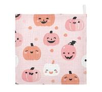 Lyeorm Cute Halloween Baby Washcloths, Soft and Absorbent Wash Cloths, Baby Bath Towel, Face Towel for Newborns, Infants, 3 Pack, 12x12 inches