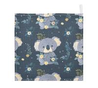 Lyeorm Cute Koala Baby Washcloths, Soft and Absorbent Wash Cloths, Baby Bath Towel, Face Towel for Newborns, Infants, 3 Pack, 12x12 inches