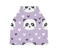Lyeorm Cute Panda Car Seat Covers for Babies Breathable Nursing Breastfeeding Cover Multi-Use Infant Carseat Canopy and Stroller Cover for Boys Girls