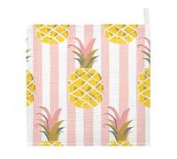 Lyeorm Cute Pineapples Baby Washcloths, Soft and Absorbent Wash Cloths, Baby Bath Towel, Face Towel for Newborns, Infants, 3 Pack, 12x12 inches