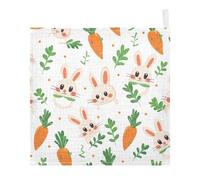 Lyeorm Cute Rabbit Baby Washcloths, Soft and Absorbent Wash Cloths, Baby Bath Towel, Face Towel for Newborns, Infants, 3 Pack, 12x12 inches