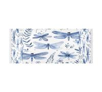 Lyeorm Dragonflies and Wildflowers Washer and Dryer Covers for the Top, Fridge Dust Cover, Waterproof Washing Machine Cover with Storage Pocket for Kitchen Laundry Home