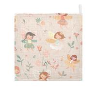 Lyeorm Flower Fairies Baby Washcloths, Soft and Absorbent Wash Cloths, Baby Bath Towel, Face Towel for Newborns, Infants, 3 Pack, 12x12 inches