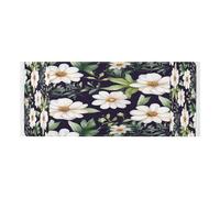 Lyeorm Flowers and Green Leaves Washer and Dryer Covers for the Top, Fridge Dust Cover, Waterproof Washing Machine Cover with Storage Pocket for Kitchen Laundry Home