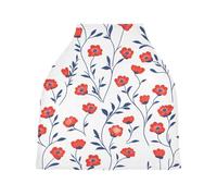 Lyeorm Flowers and Leaves Car Seat Covers for Babies Breathable Nursing Breastfeeding Cover Multi-Use Infant Carseat Canopy and Stroller Cover for Boys Girls