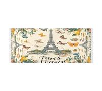 Lyeorm Flowers and Tower Washer and Dryer Covers for the Top, Fridge Dust Cover, Waterproof Washing Machine Cover with Storage Pocket for Kitchen Laundry Home