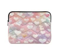Lyeorm Glowing Hearts Laptop Sleeve Case Water Resistant Shockproof Protective Computer Cover Briefcase Carrying Bag for 13-14inch