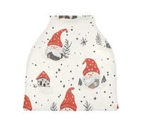Lyeorm Gnomes and Mushroom Car Seat Covers for Babies Breathable Nursing Breastfeeding Cover Multi-Use Infant Carseat Canopy and Stroller Cover for Boys Girls