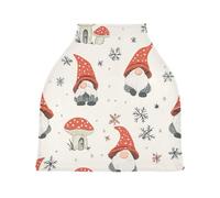 Lyeorm Gnomes and Mushroom Car Seat Covers for Babies Breathable Nursing Breastfeeding Cover Multi-Use Infant Carseat Canopy and Stroller Cover for Boys Girls